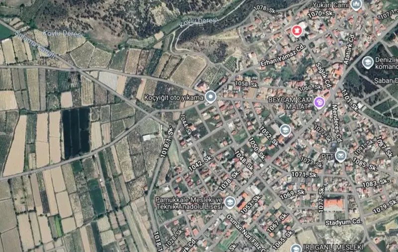 Denizli Pamukkale, Irlıganlı, 476 m², Arsa — fotoğraf 1
