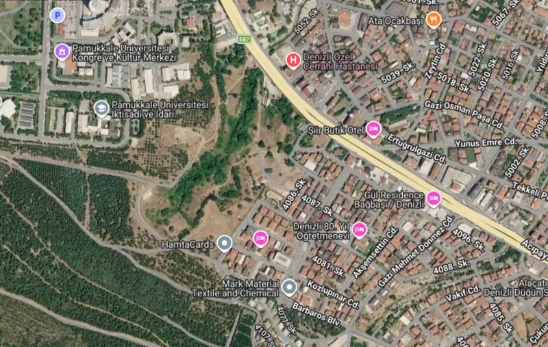 Ana Cadde Üzerinde, Denizli, Pamukkale, Satılık, Arsa — fotoğraf 2