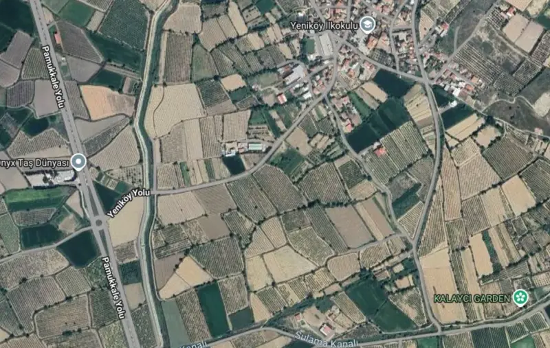 Ana Cadde Üzerinde, Denizli Pamukkale, Yeniköy, 2502 m², Tarla — fotoğraf 1