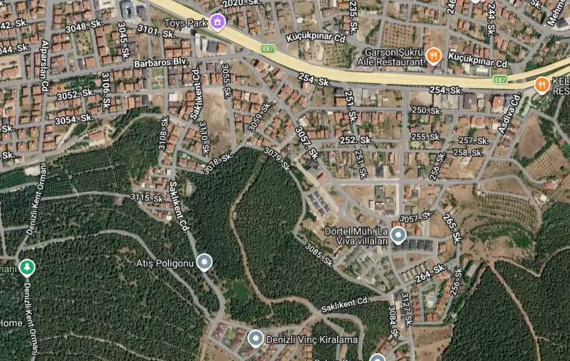Ana Cadde Üzerinde, Denizli, Pamukkale, Satılık, Arsa — fotoğraf 2
