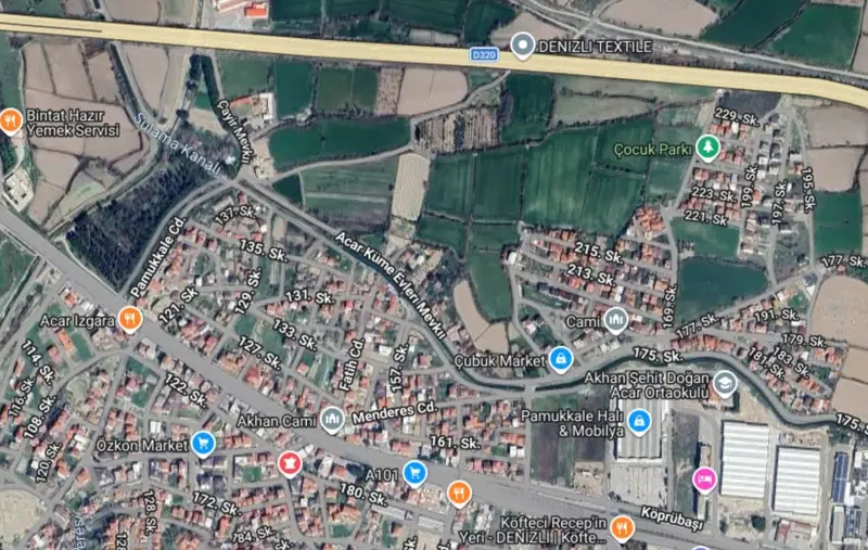 Ana Cadde Üzerinde, Denizli, Pamukkale, Satılık, Tarla — fotoğraf 2