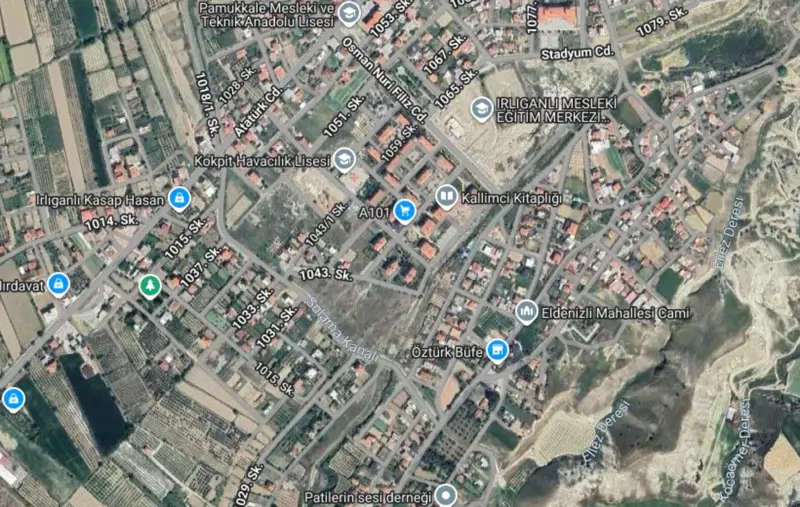 Denizli Pamukkale, Irlıganlı, 426 m², Arsa — fotoğraf 1
