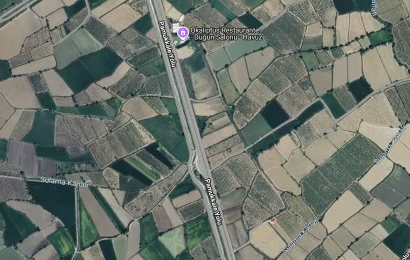 Denizli Pamukkale, Küçükdere, 2612 m², Tarla — fotoğraf 1