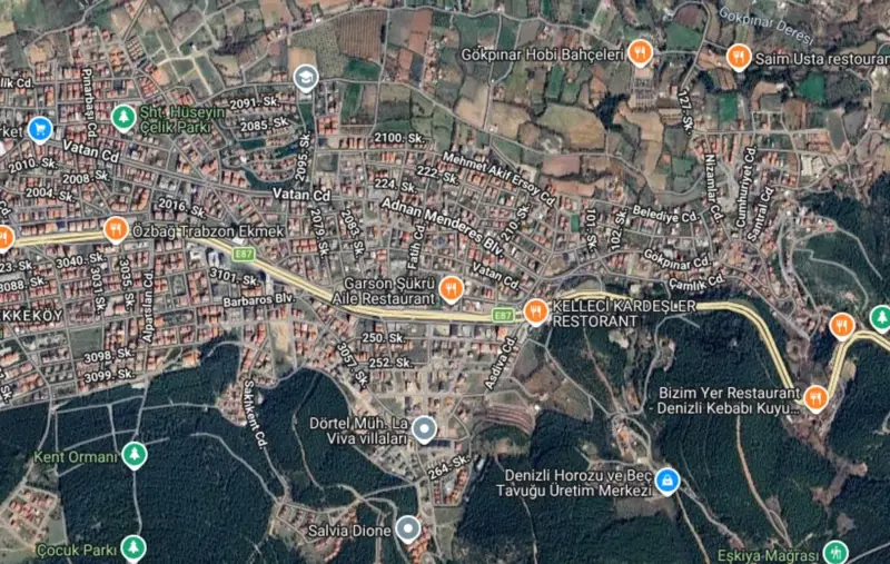 Ana Cadde Üzerinde, Denizli, Pamukkale, Satılık, Arsa — fotoğraf 1