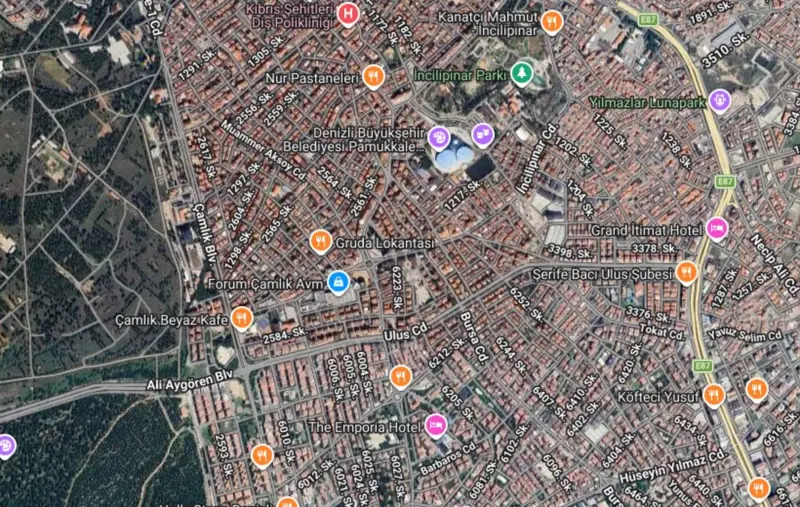 Ana Cadde Üzerinde, Denizli, Pamukkale, Satılık, Arsa — fotoğraf 1