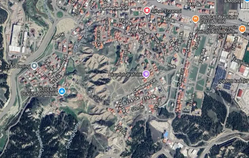 Denizli Pamukkale, Akhan, 243 m², Arsa — fotoğraf 2