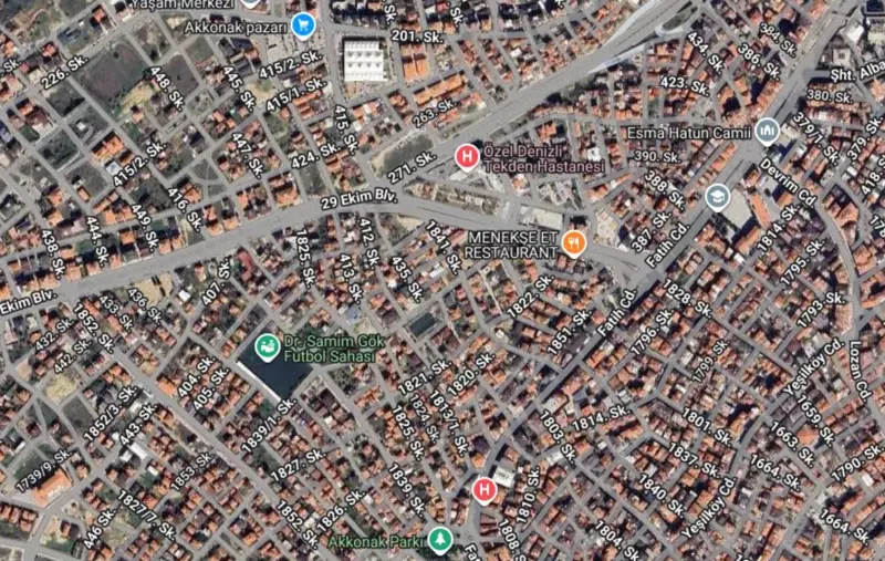 Denizli Merkezefendi, Sırakapılar, 39600 m², Arsa — fotoğraf 1