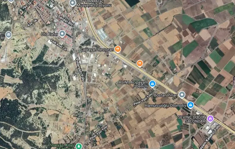 Ana Cadde Üzerinde, Denizli, Acıpayam, Satılık, Arsa — fotoğraf 1