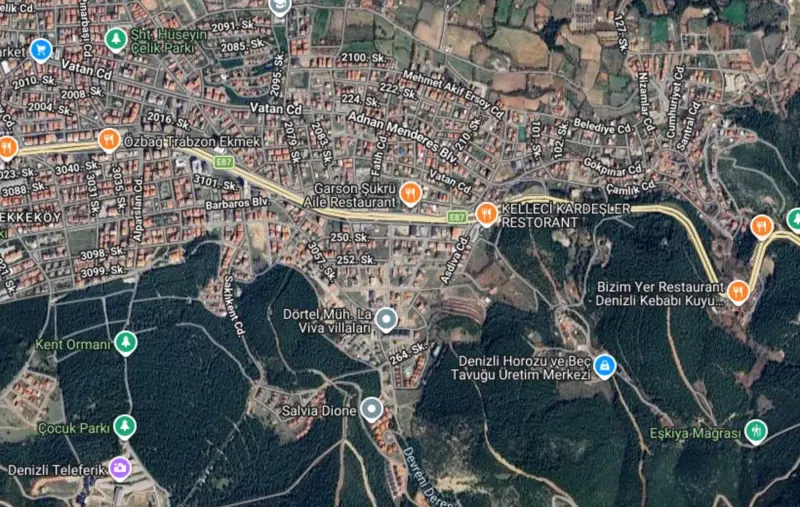 Ana Cadde Üzerinde, Denizli, Pamukkale, Satılık, Arsa — fotoğraf 1