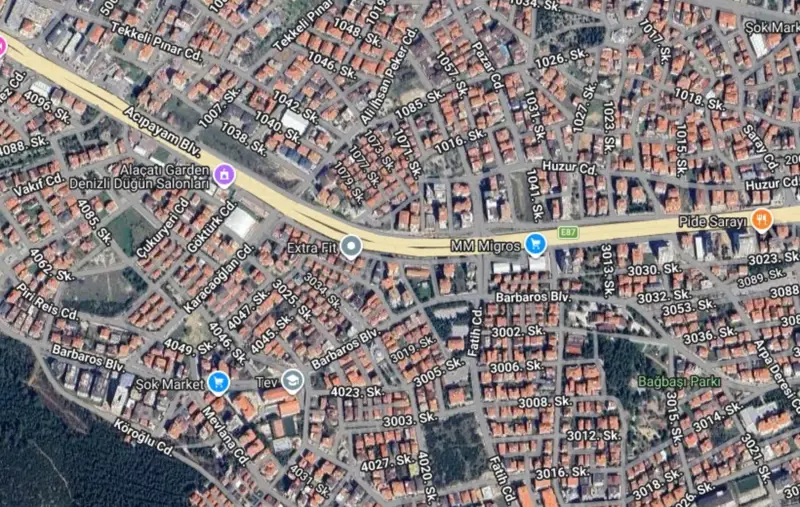 Ana Cadde Üzerinde, Denizli, Pamukkale, Satılık, Arsa — fotoğraf 2