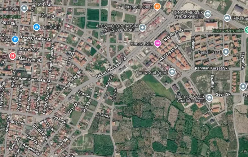 Honaz Mah., Satılık, Arsa, 551 m² — fotoğraf 1