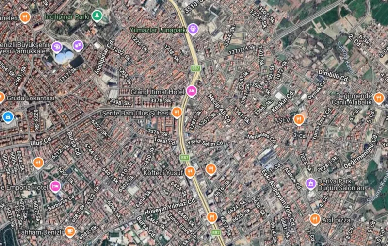 Ana Cadde Üzerinde, Denizli, Pamukkale, Satılık, Arsa — fotoğraf 1