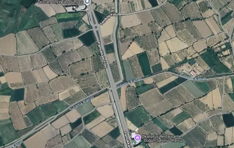 Ana Cadde Üzerinde, Denizli Pamukkale, Yeniköy, 974 m², Tarla — fotoğraf 1