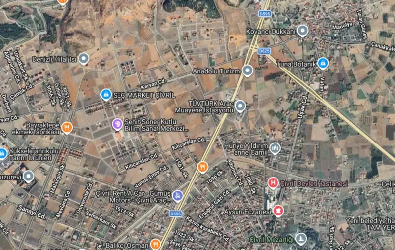Ana Cadde Üzerinde, Denizli, Yukarı, Arsa — fotoğraf 1