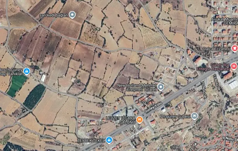Ana Cadde Üzerinde, Denizli, Güney, Satılık, Tarla — fotoğraf 2