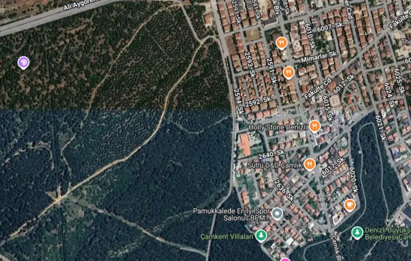 Denizli, camlık ormana sıfır arsa  — fotoğraf 2