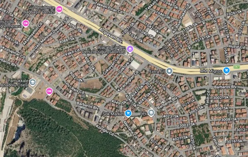 Ana Cadde Üzerinde, Denizli, Pamukkale, Satılık, Arsa — fotoğraf 2