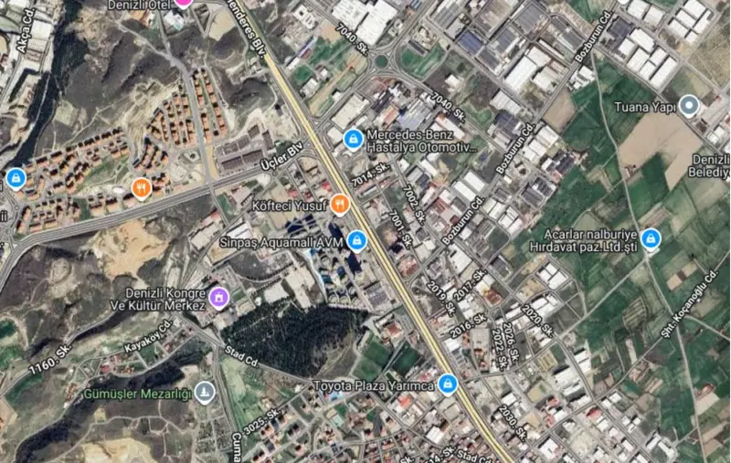 Ana Cadde Üzerinde, Denizli, Merkezefendi, Kat Karşılığı, Arsa — fotoğraf 1