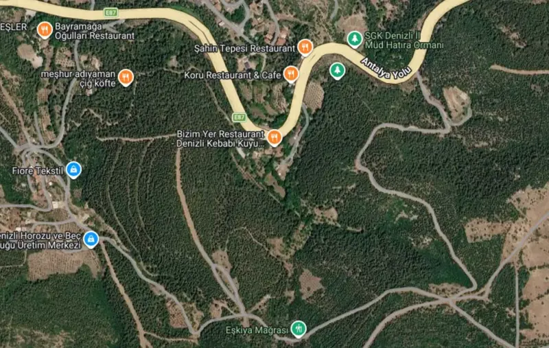Ana Cadde Üzerinde, Denizli, Pamukkale, Satılık, Arsa — fotoğraf 2