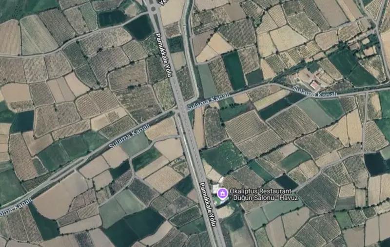 Ana Cadde Üzerinde, Denizli, Pamukkale, Satılık, Tarla — fotoğraf 2